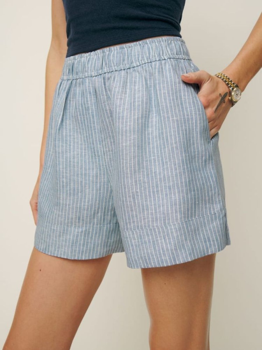 Reformation Charlotte Linen Short Online