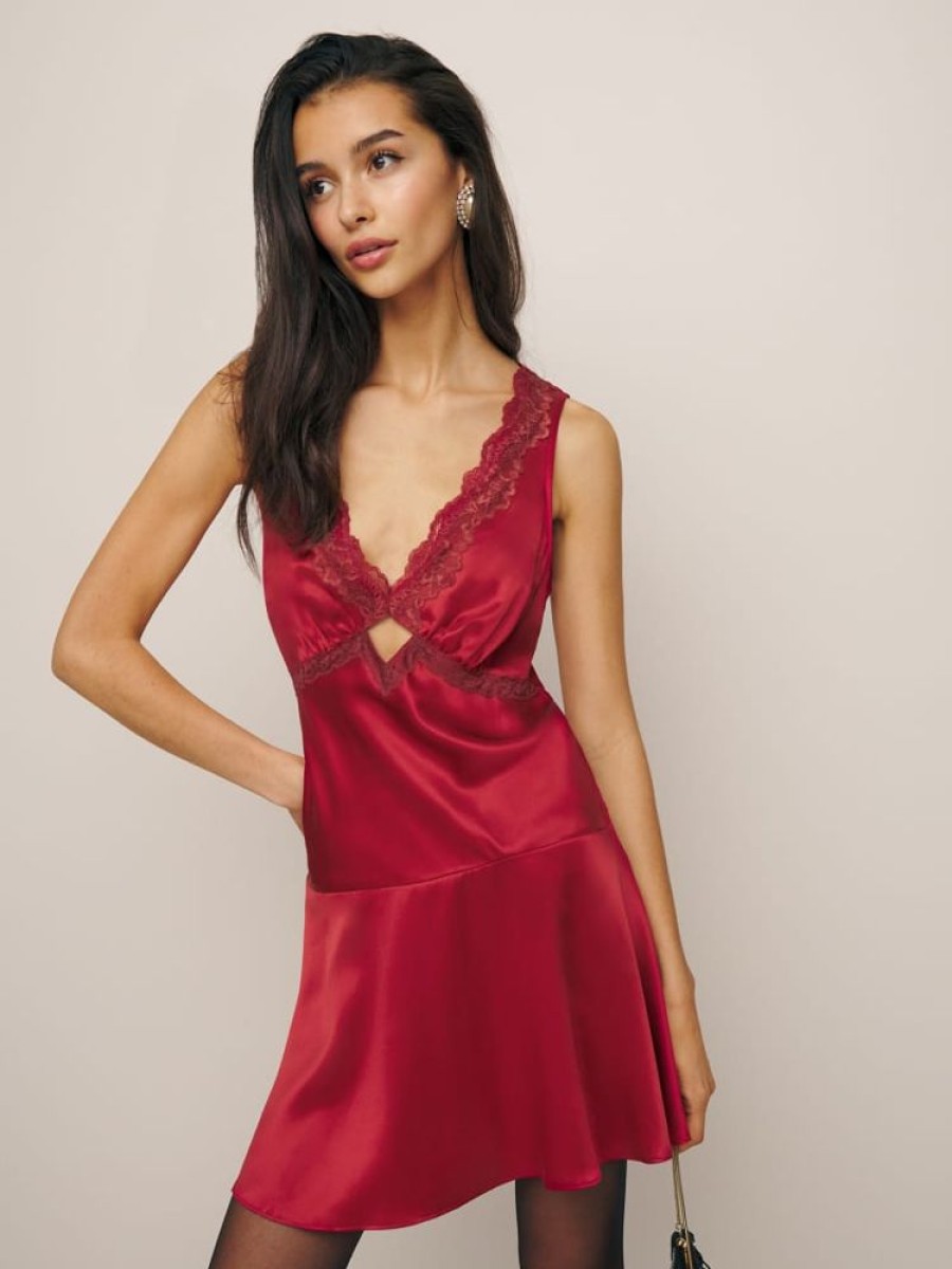 Reformation Belva Silk Dress Wholesale