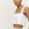 Reformation Lorin Linen Top New