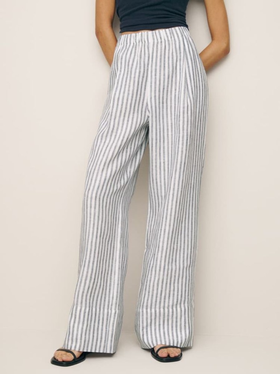 Reformation Fernando Wide Leg Linen Pant Online