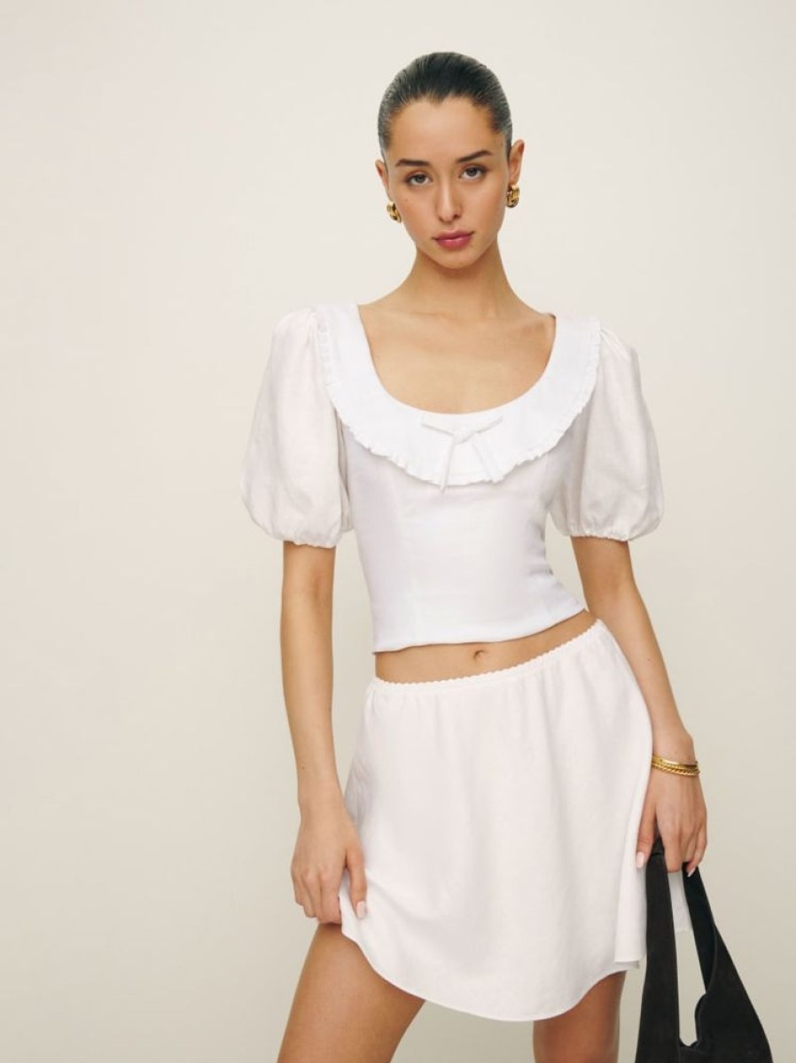 Reformation Greta Linen Top Best