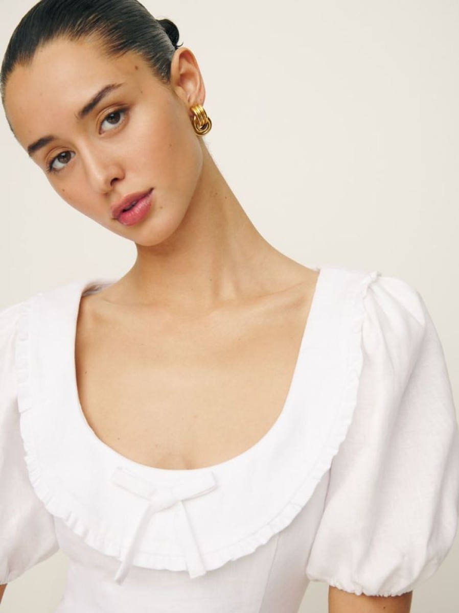 Reformation Greta Linen Top Best