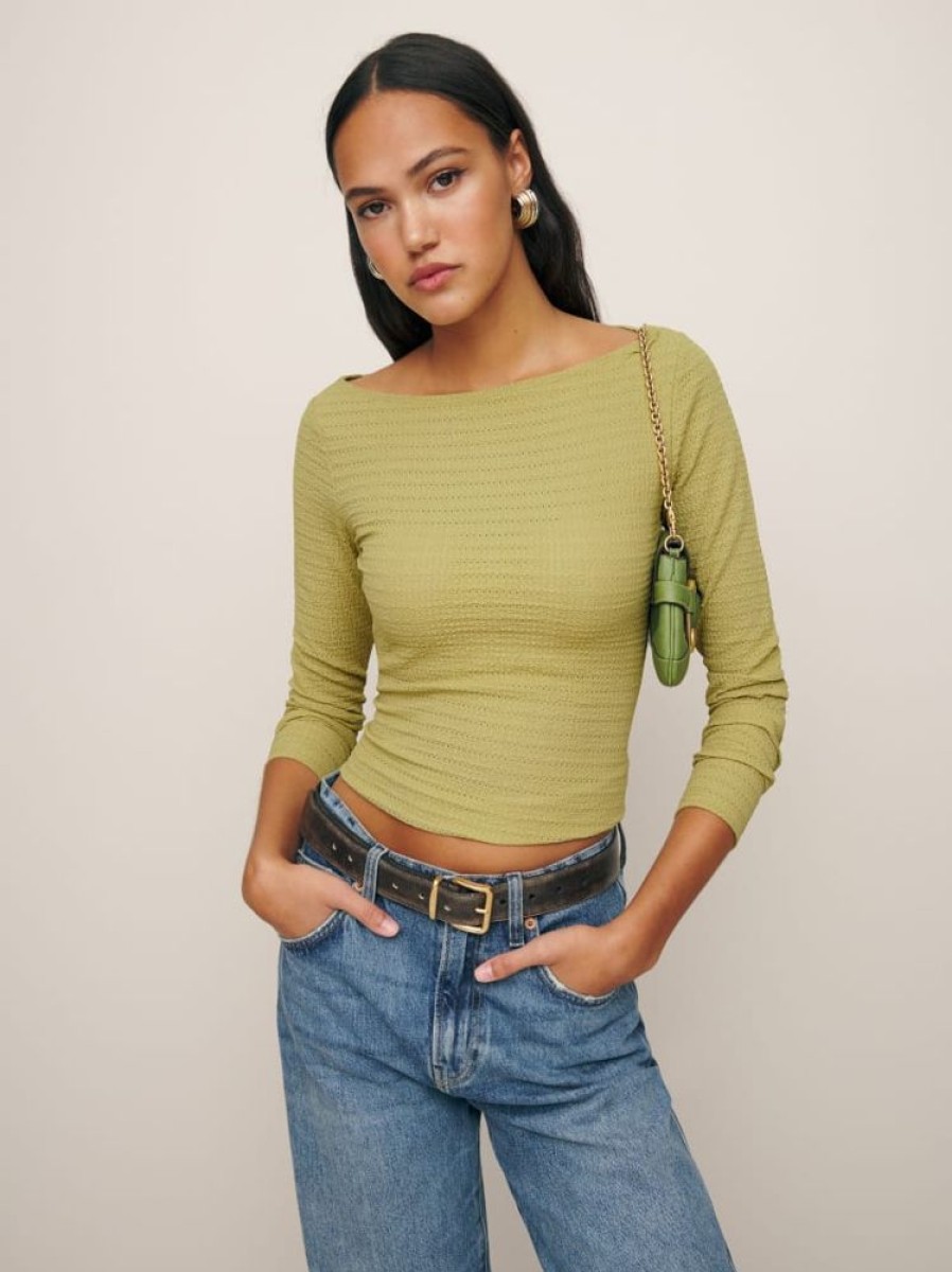 Reformation Wiley Knit Top Hot