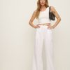 Reformation Fernando Wide Leg Linen Pant Hot