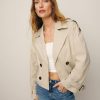 Reformation Brooklyn Cropped Jacket Online