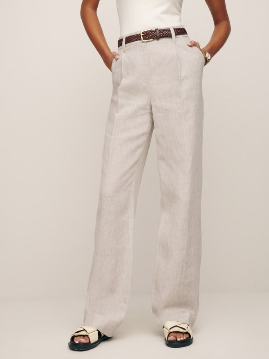 Reformation Petites Alex Linen Pant Clearance