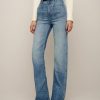 Reformation Alyssa High Rise Wide Leg Long Jeans Hot