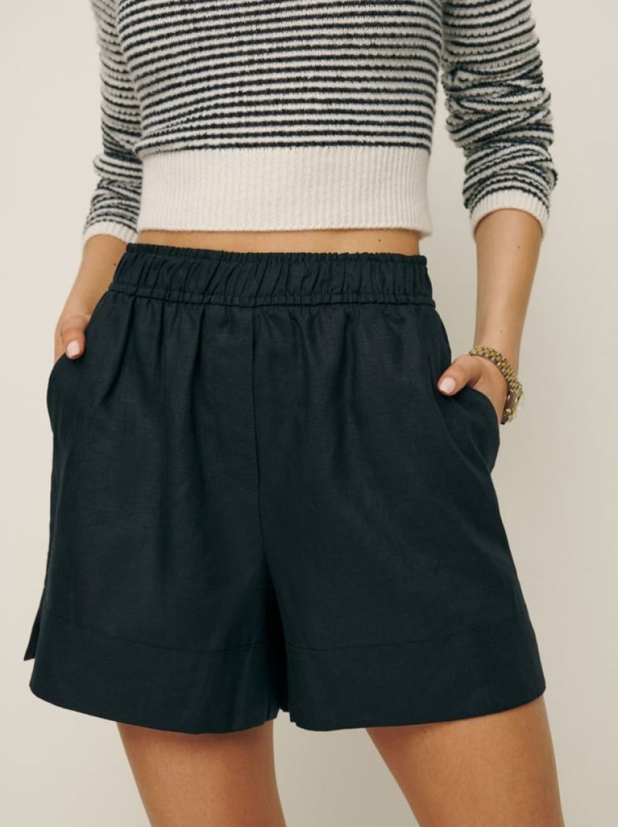 Reformation Charlotte Linen Short Hot