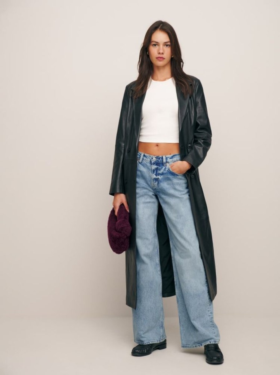 Reformation Cary Low Rise Slouchy Wide Leg Jeans Wholesale