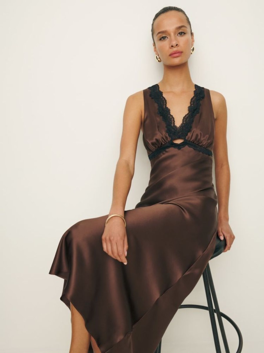 Reformation Aliceyn Silk Dress Online