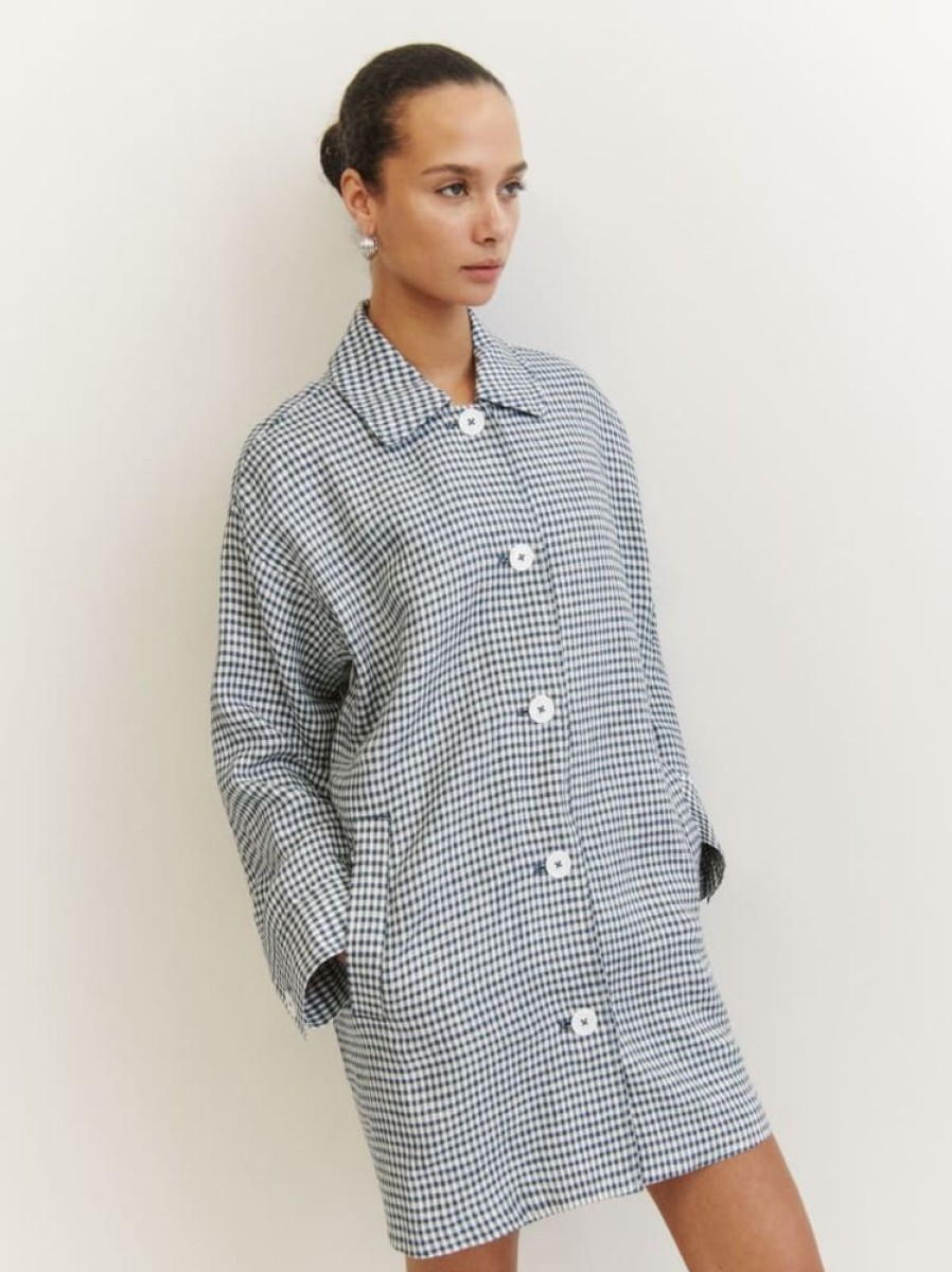 Reformation Irene Linen Jacket Clearance