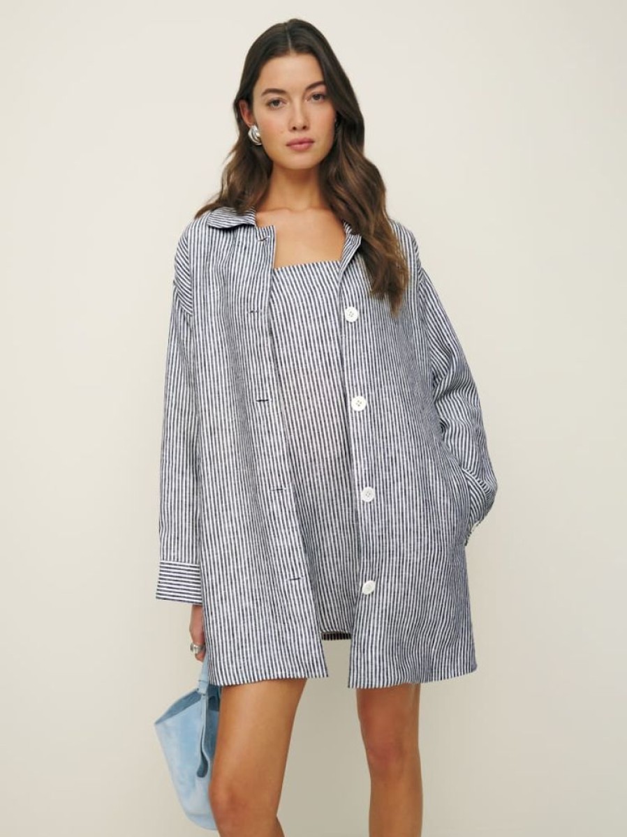 Reformation Irene Linen Jacket Online