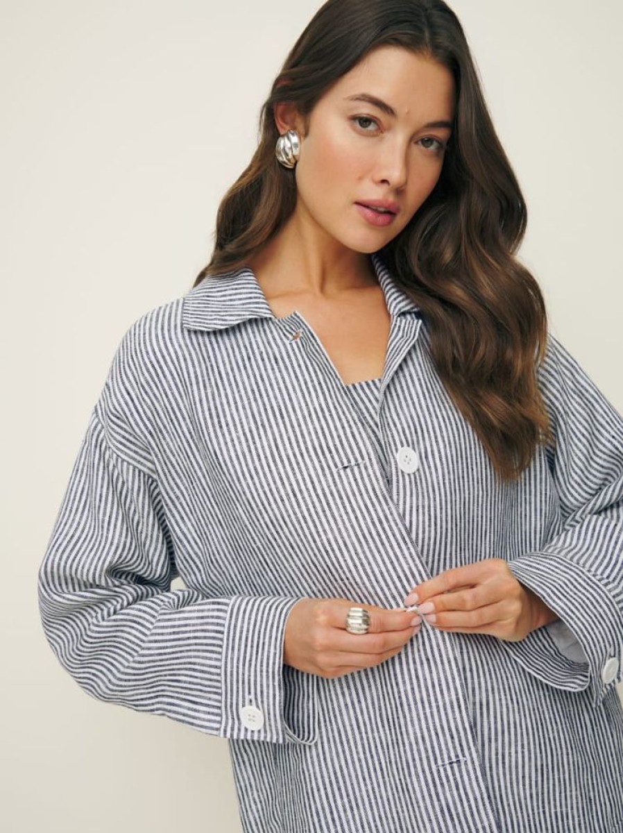 Reformation Irene Linen Jacket Online