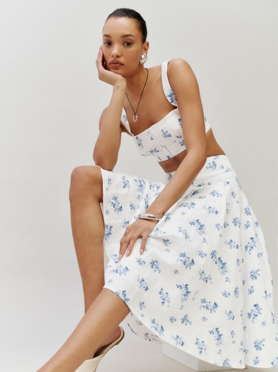 Reformation Santana Linen Two Piece Clearance