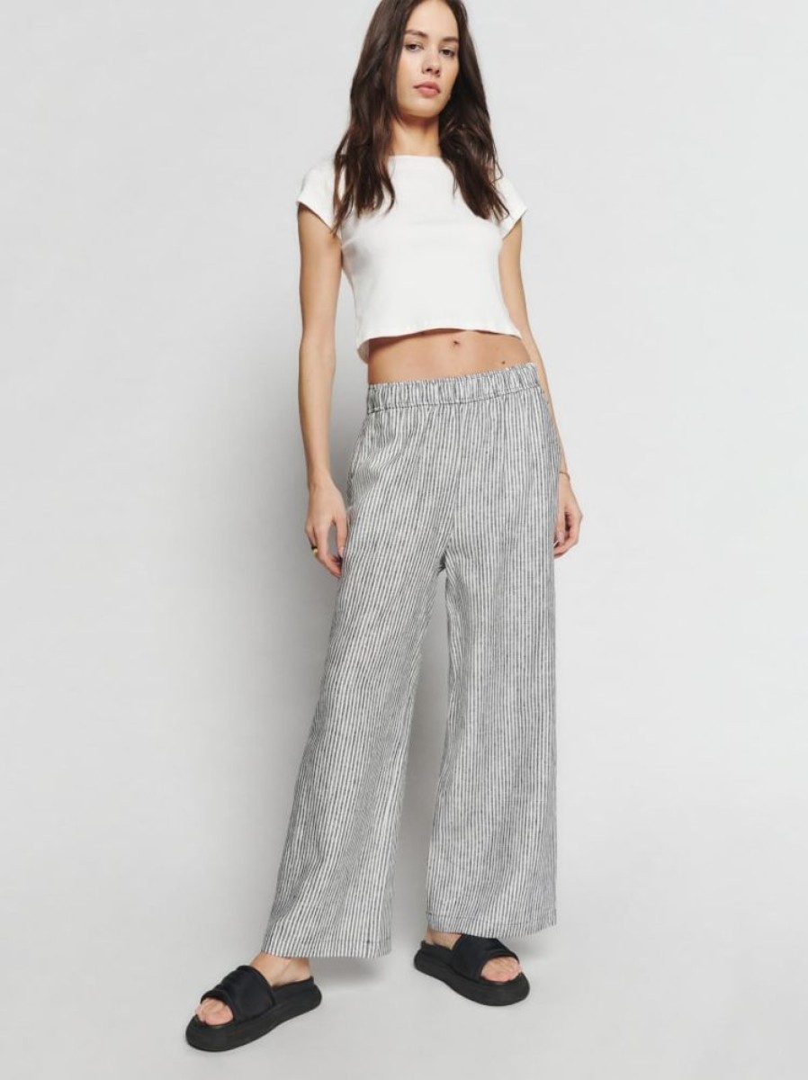 Reformation Petites Ava Linen Pant Hot