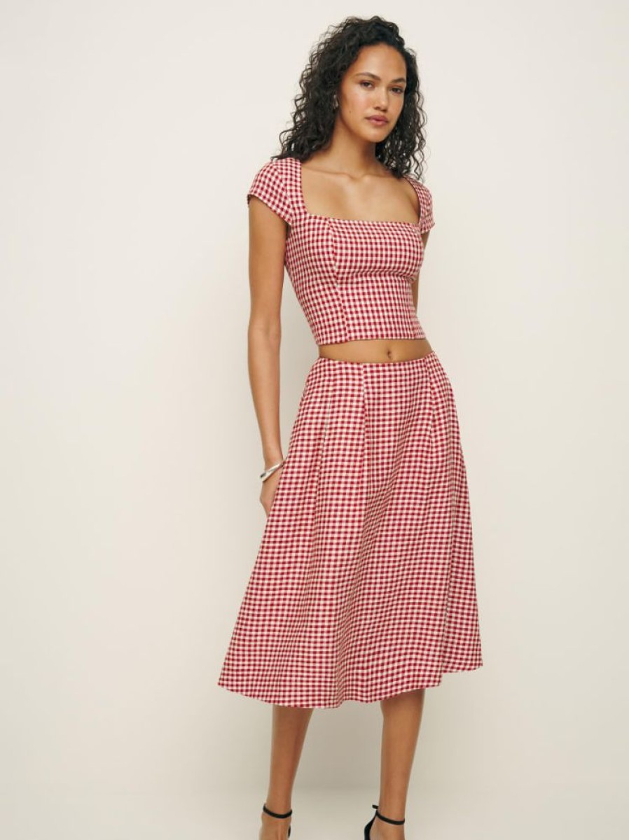 Reformation Savannah Linen Two Piece Clearance