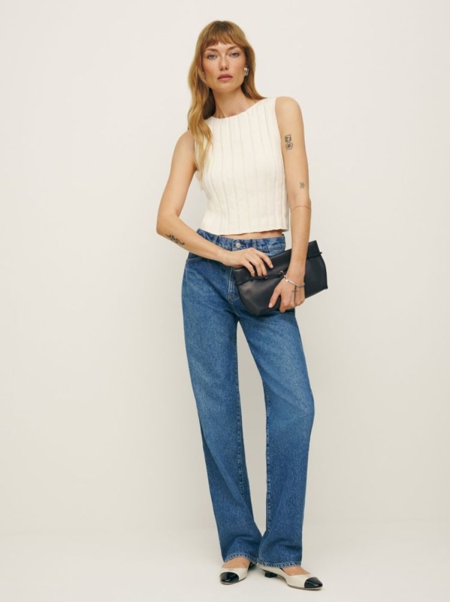 Reformation Val 90S Mid Rise Straight Jeans Wholesale