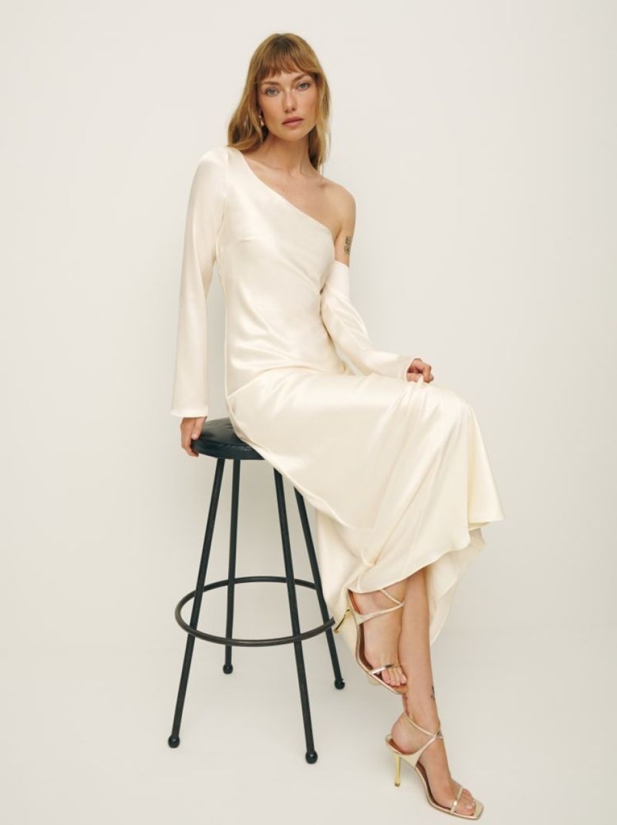 Reformation Agustina Satin Dress Best