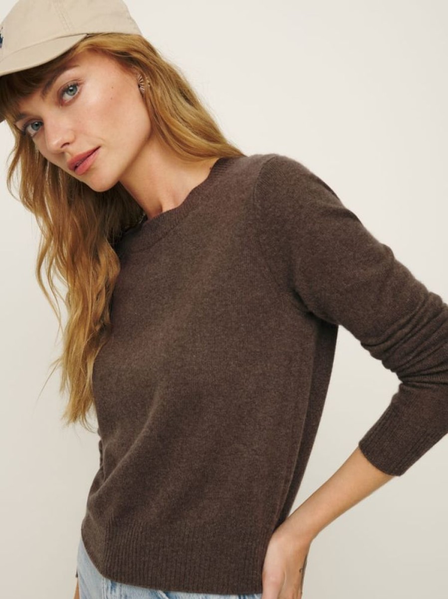 Reformation Dana Cashmere Crew Sweater New