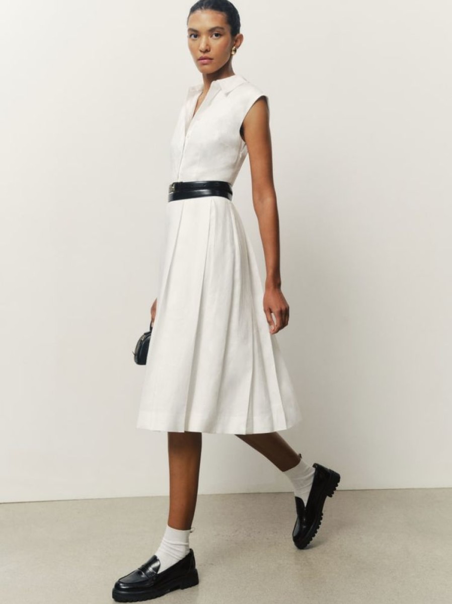 Reformation Prim Linen Dress Clearance