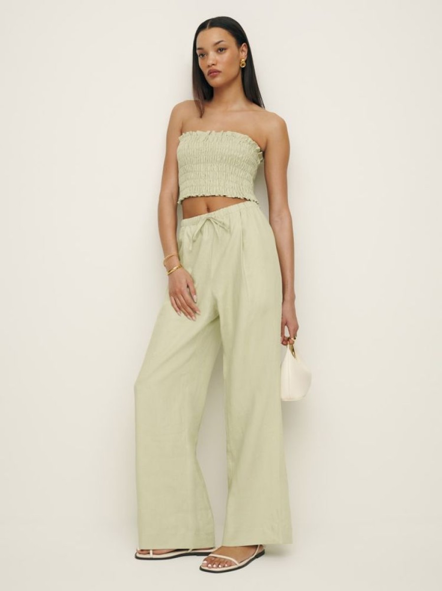 Reformation Lena Linen Two Piece New