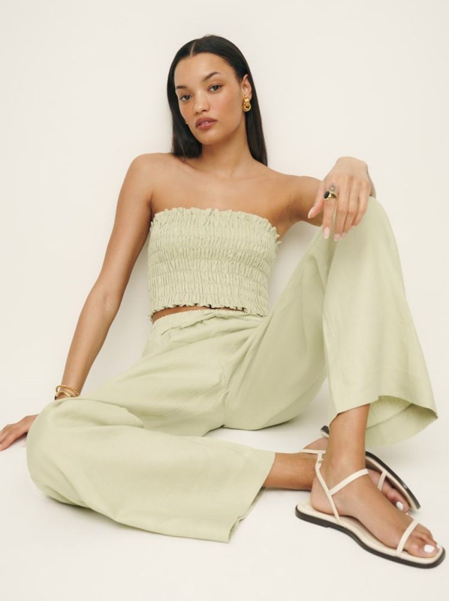 Reformation Lena Linen Two Piece New