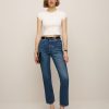 Reformation Cynthia High Rise Straight Cropped Jeans Online