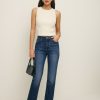 Reformation Cynthia Stretch High Rise Straight Jeans Best