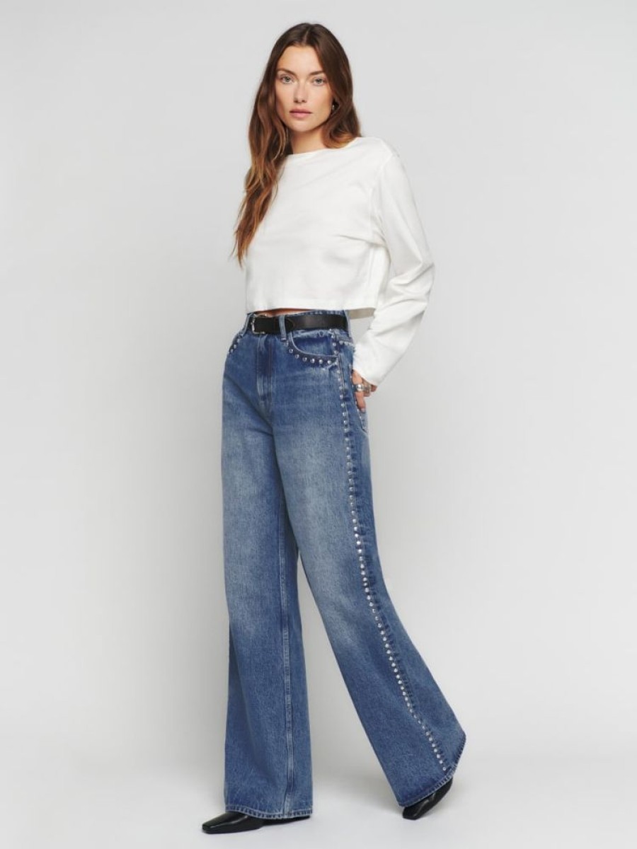 Reformation Cary High Rise Slouchy Wide Leg Jeans Online