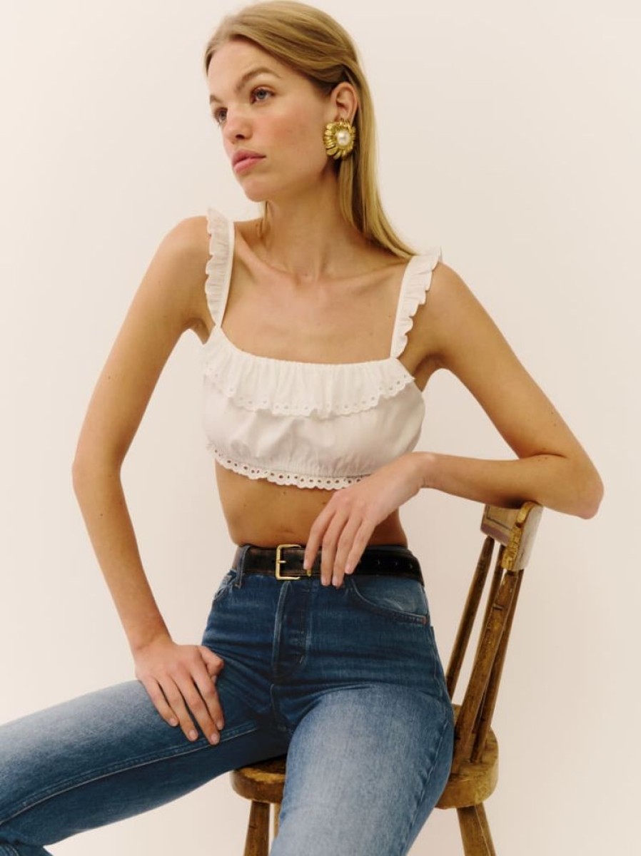 Reformation Romee Cropped Top New