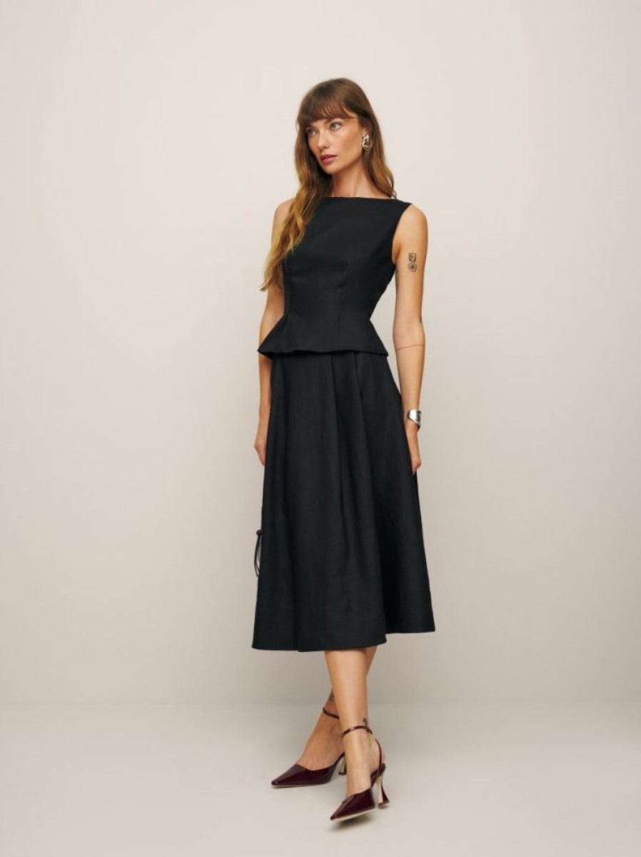 Reformation Moya Linen Two Piece New