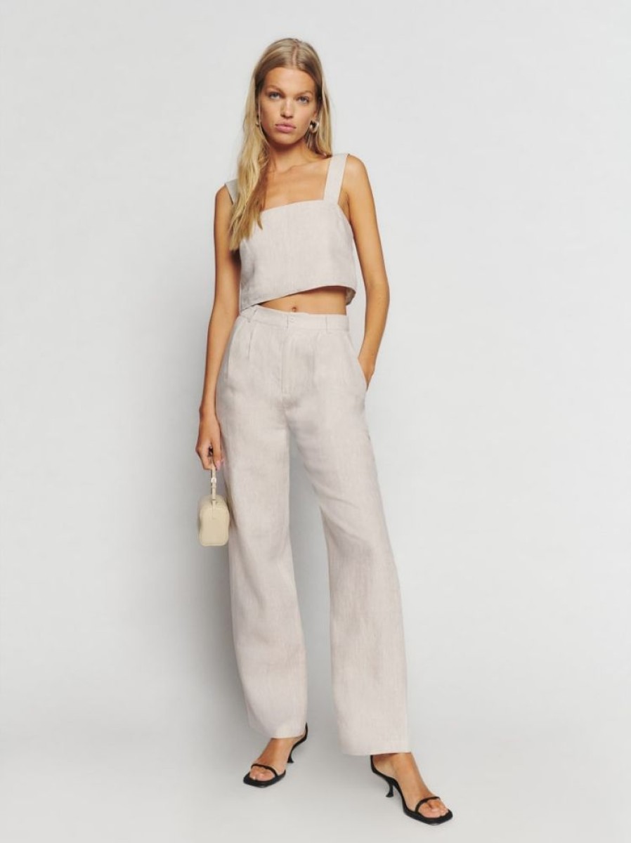 Reformation Olivia Linen Two Piece Hot