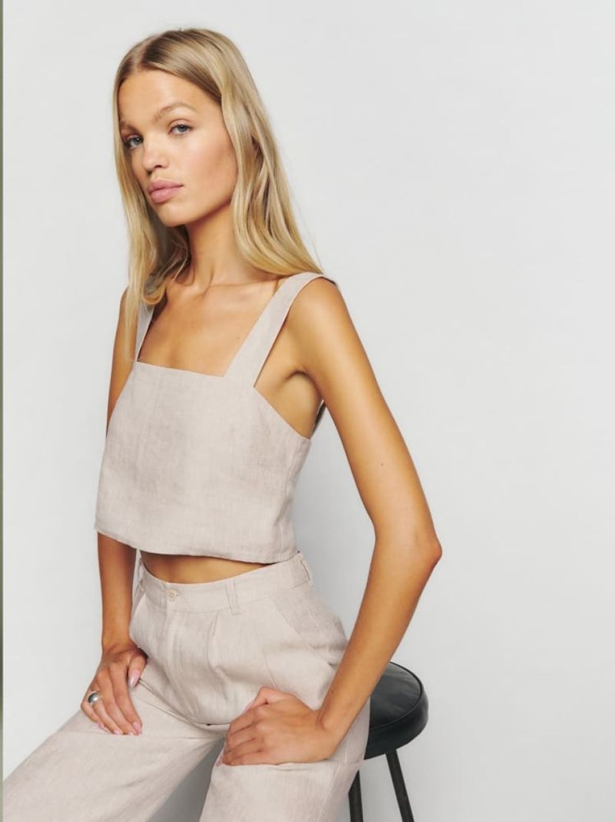 Reformation Olivia Linen Two Piece Hot