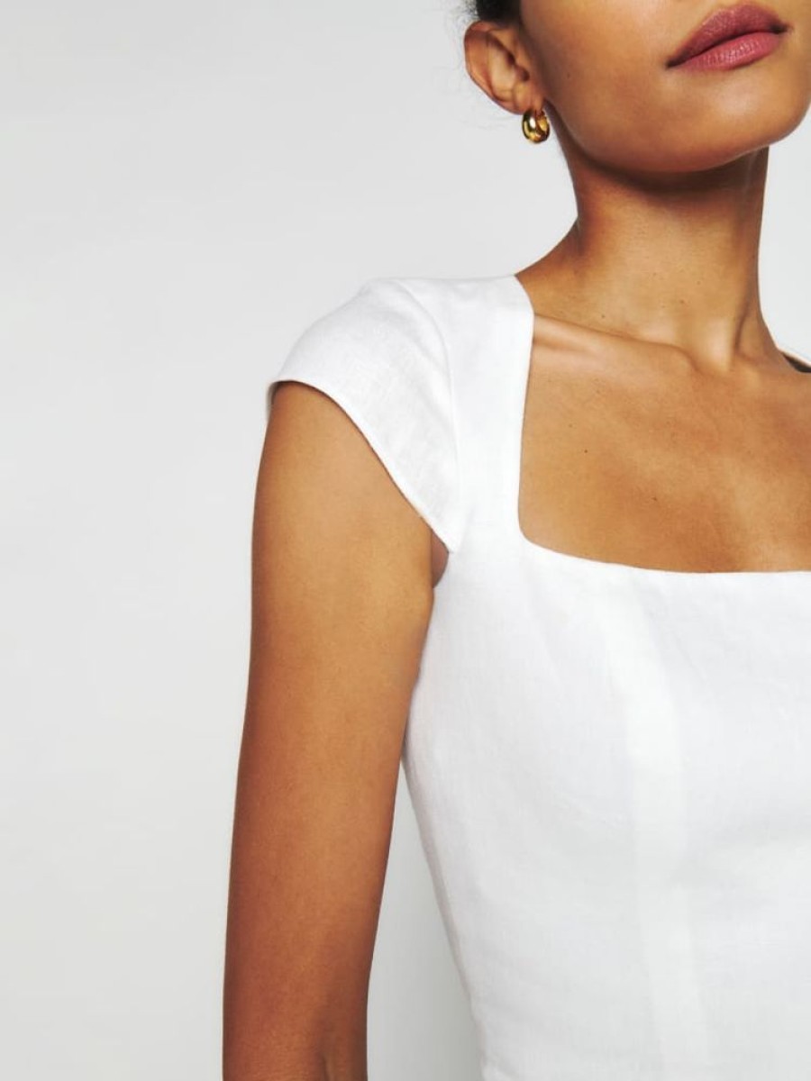 Reformation Cora Linen Top Online