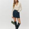 Reformation Lydia High Rise Denim Mini Skirt Hot