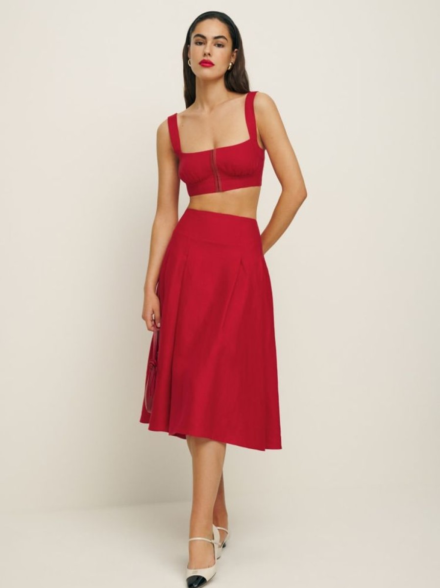 Reformation Santana Linen Two Piece Hot