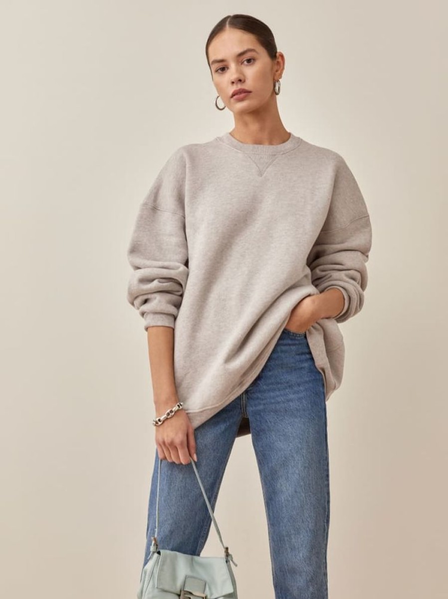 Reformation Vintage Oversized Crewneck Sweatshirt Hot