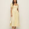 Reformation Davila Linen Dress New