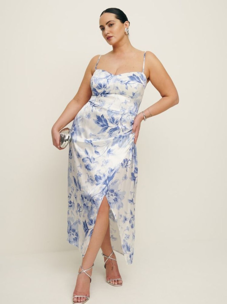 Reformation Marguerite Silk Dress Es Clearance