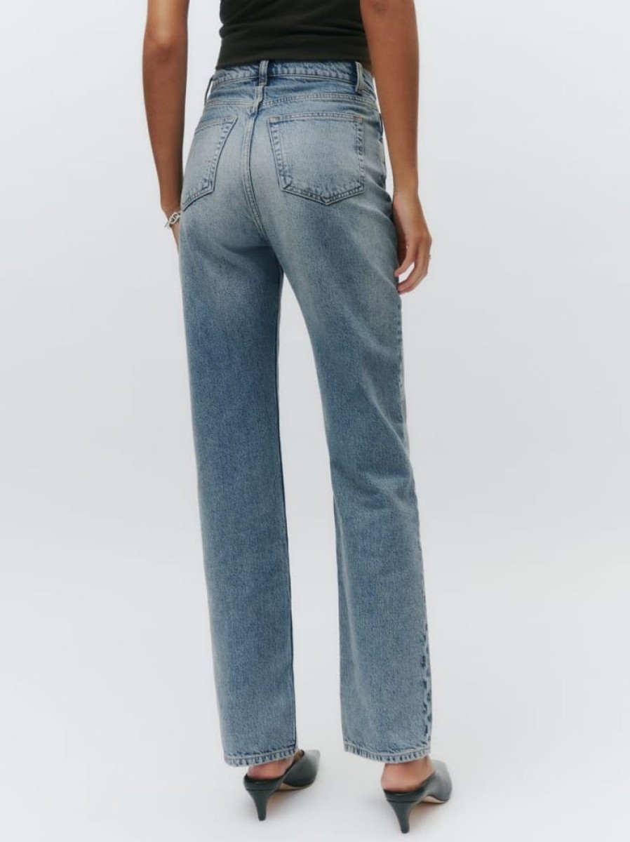 Reformation Abby High Rise Straight Jeans Online