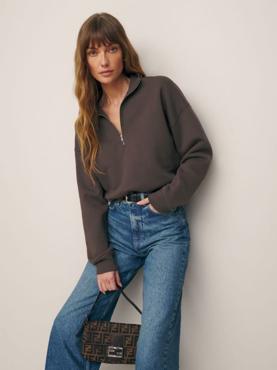 Reformation Marla Zip Sweatshirt Online