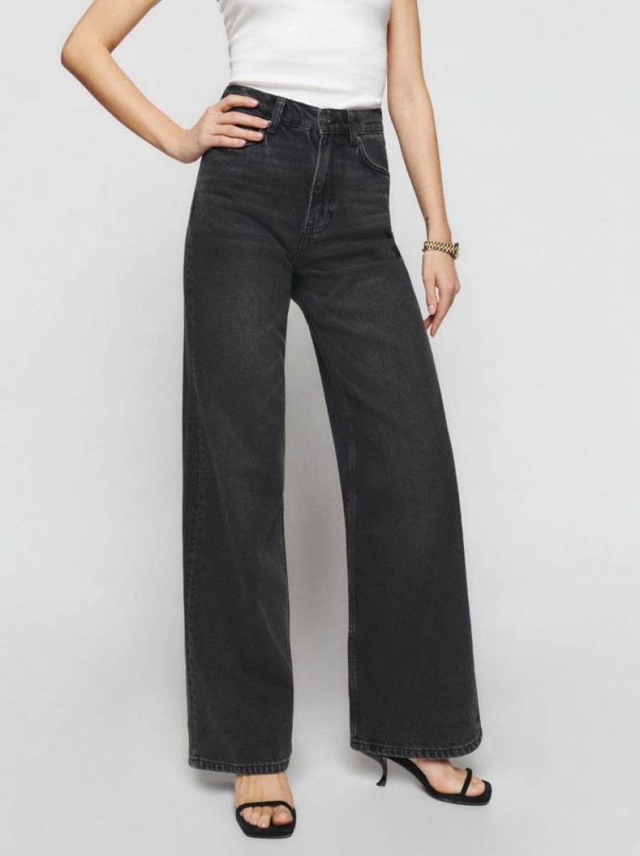 Reformation Cary High Rise Slouchy Wide Leg Jeans Clearance