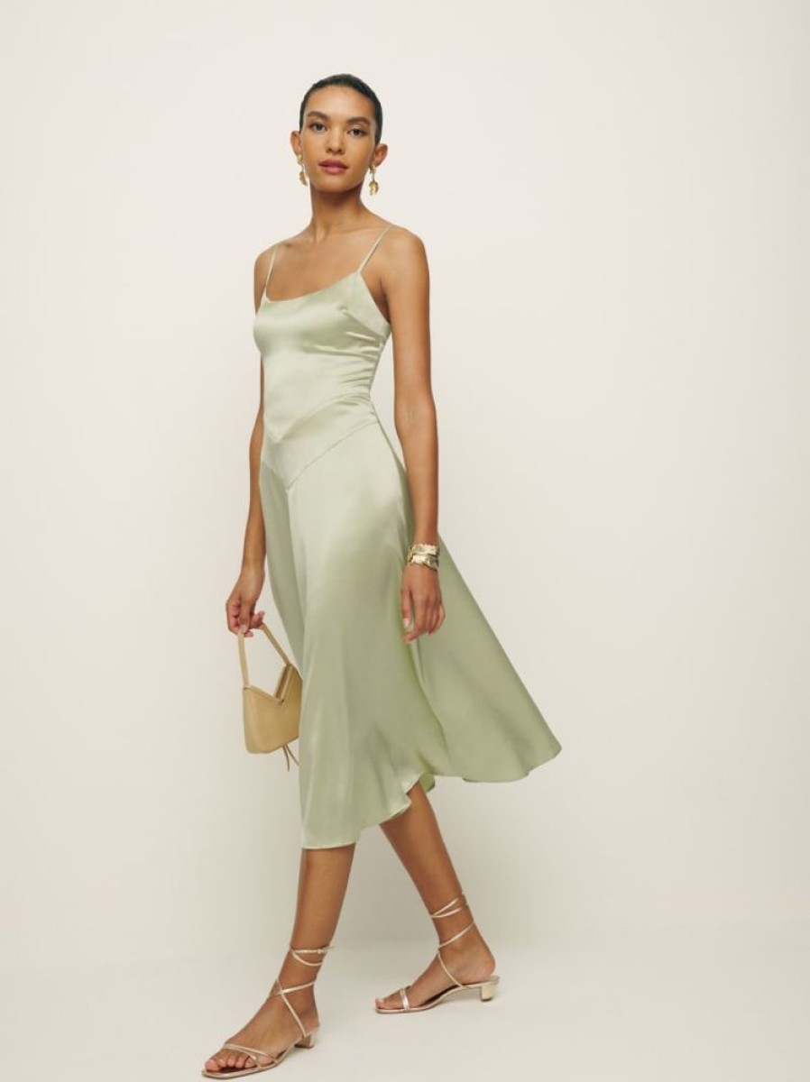 Reformation Mattea Silk Dress Online