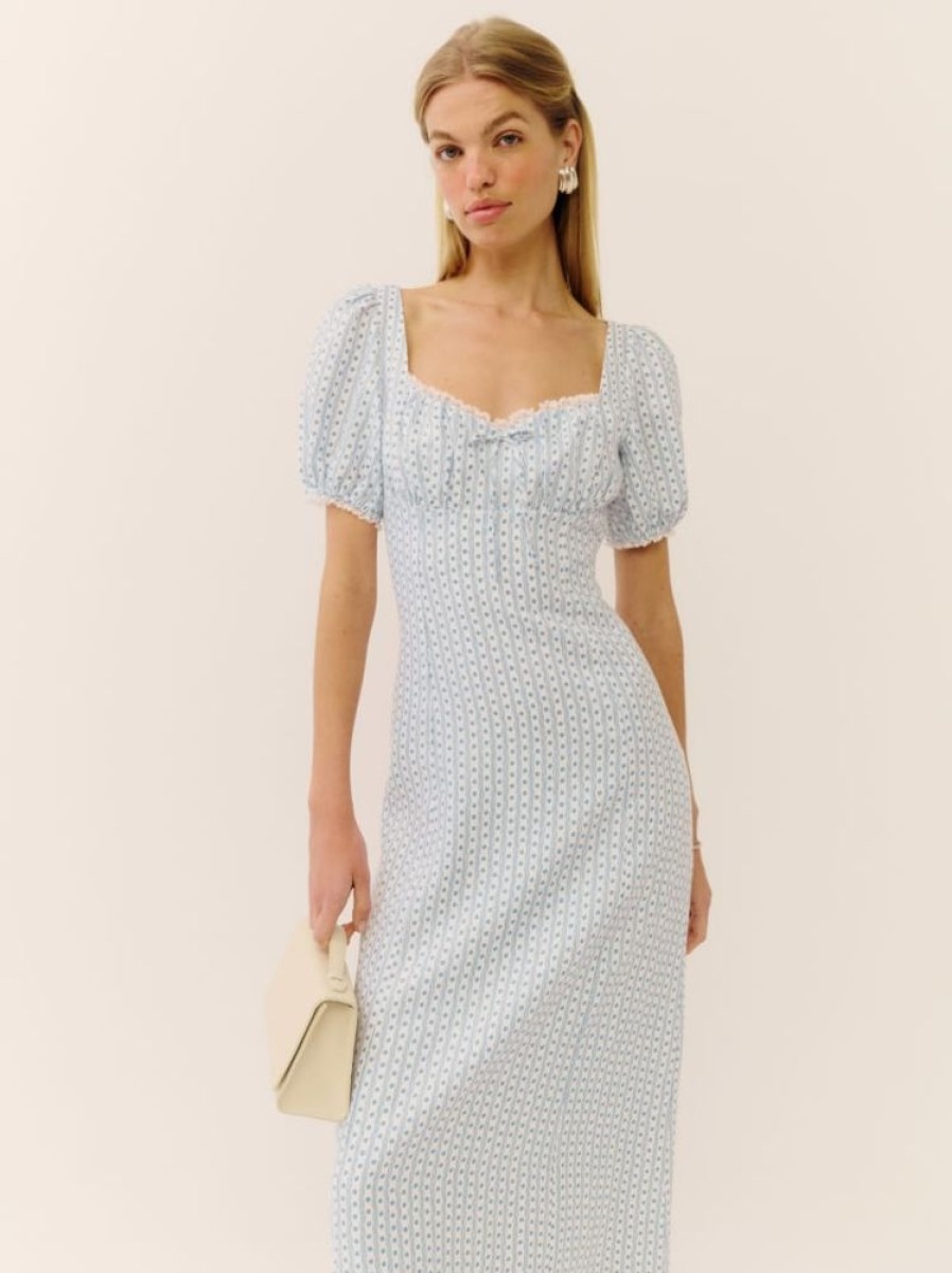 Reformation Cherise Linen Dress Online