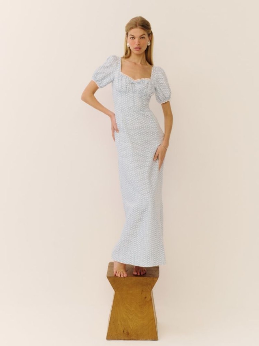 Reformation Cherise Linen Dress Online