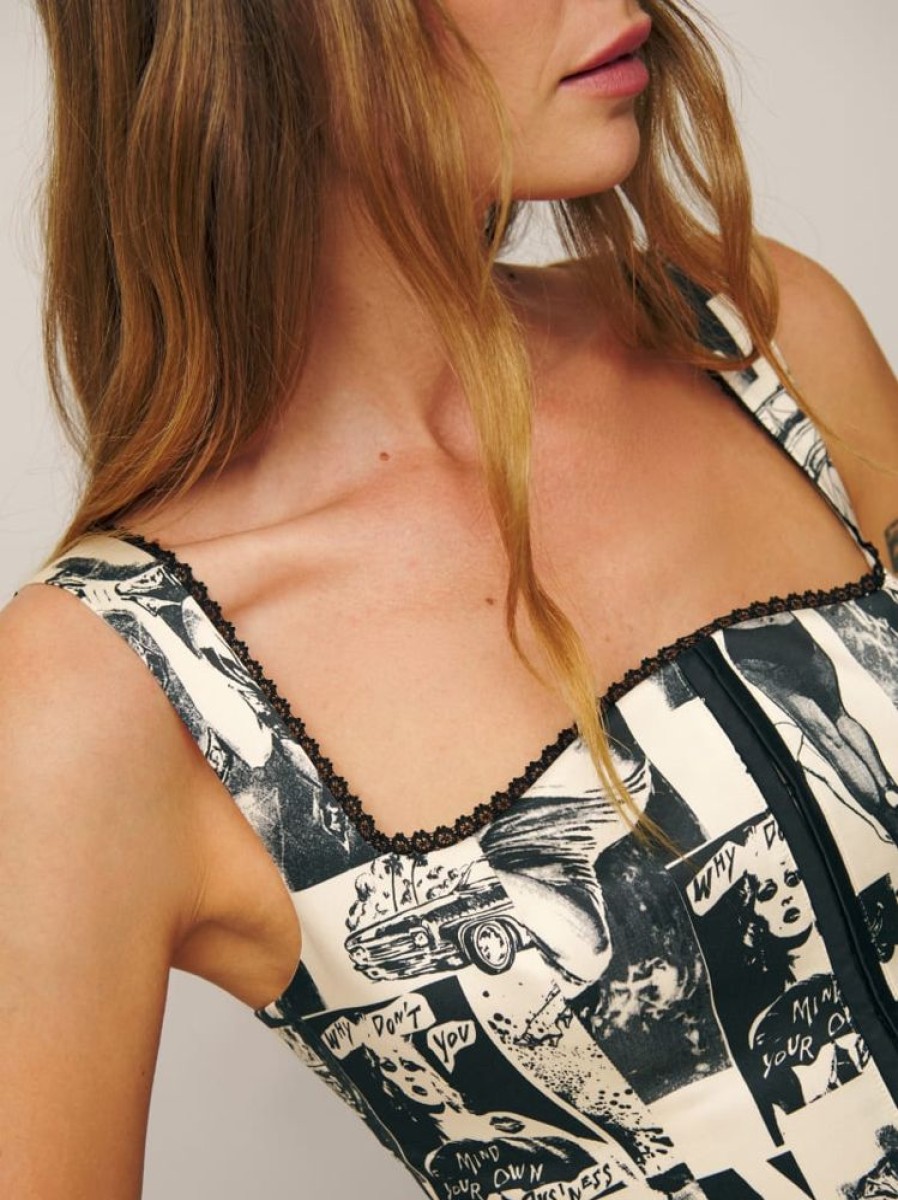 Reformation Tagliatelle Silk Top Online