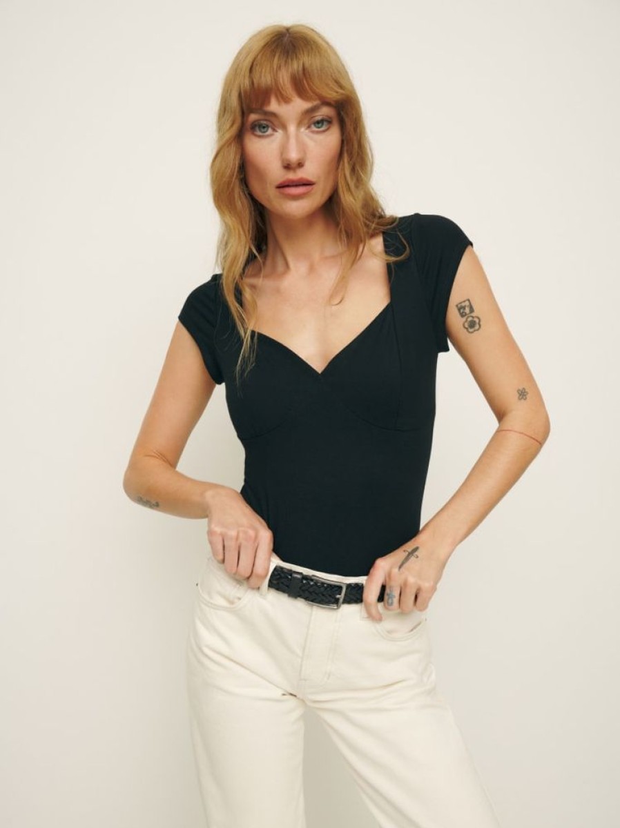 Reformation Brielle Knit Top Hot