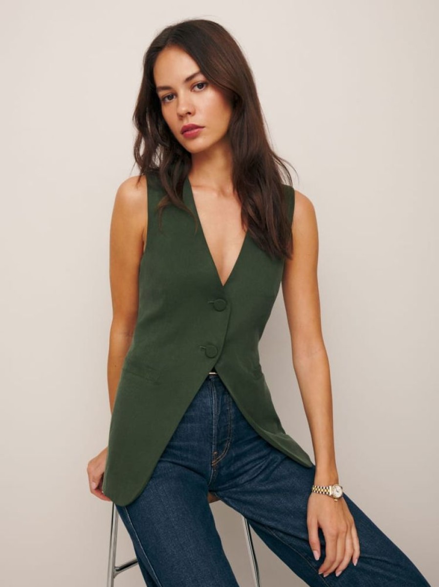 Reformation Casey Vest Wholesale