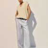 Reformation Carter Linen Mid Rise Pant New