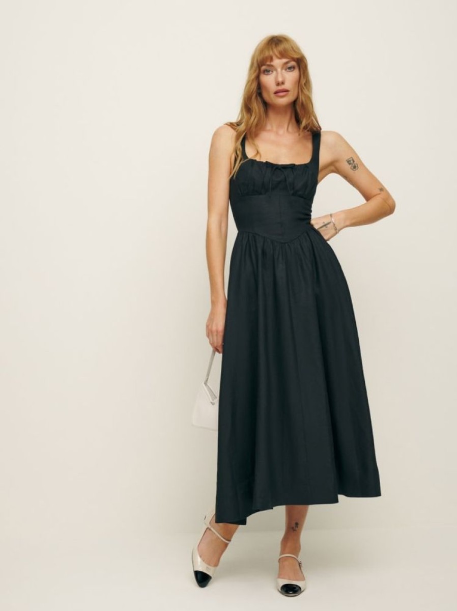 Reformation Petites Balia Linen Dress Online